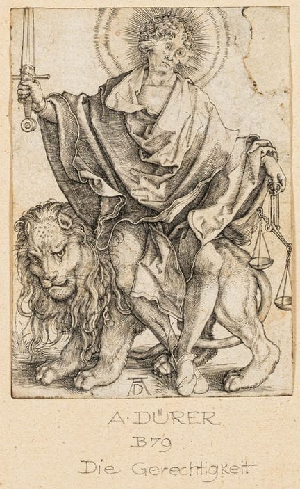 Dürer, Albrecht. Die Sonne der Gerechtigkeit. Kupf