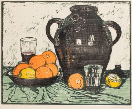 Laage, Wilhelm. Colección de 3 xilografías sobre p
