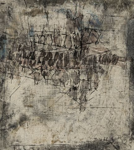 Bartel, Kurt. Untitled. Mixed media on canvas. Sig