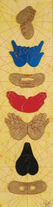 ‡ SHIRAGA KAZUO (1924-2008), MUDRA 

tecnica mista