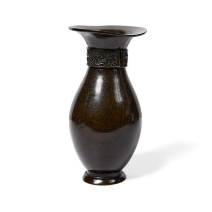 VASO GIAPPONESE IN BRONZO DI GUSTO CINESE, PERIODO