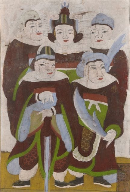 EINE KOREANISCHE VOLKSMALEREI DER SIEBEN STERNE DE