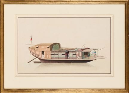 CHINESISCHE SCHULE, EIN AUSFLUGSBOOT, MITTE DES 19