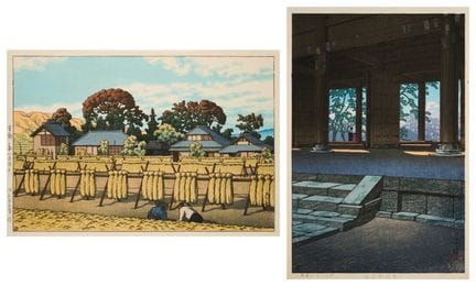 ‡ KAWASE HASUI (1883-1957, DUE STAMPE XILOGRAFICHE