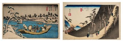 KEISAI EISEN (1790-1848), “VISTA IN LONTANANZA DEL