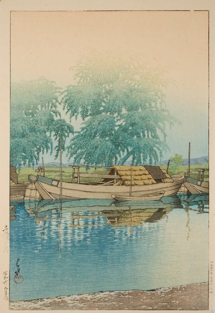 ‡ KAWASE HASUI (1883-1957) MATTINA A TSUCHIURA, PE