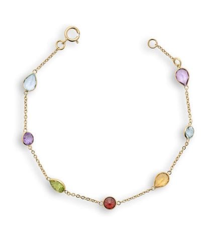BRACELET EN PIERRES PRÉCIEUSES MULTICOLORES 
spect