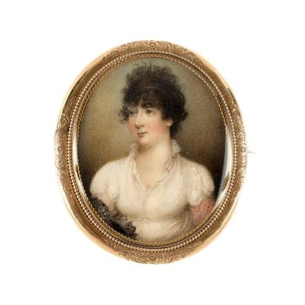 ◉ EINE PORTRAIT-MINIATUR VON FRAU MARGARET ASHBURN
