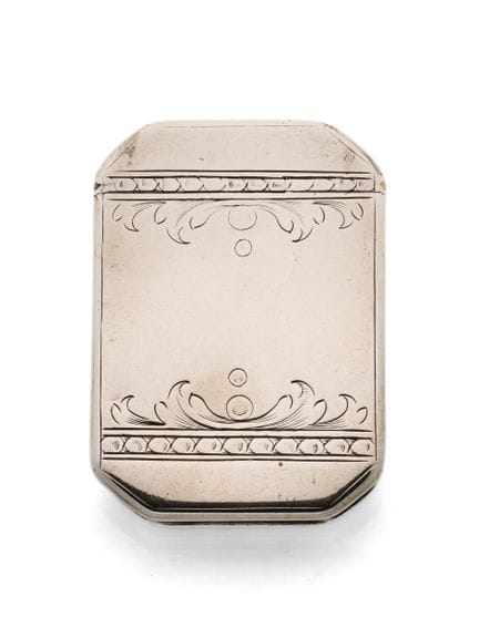 EINE SILBERNE SNUFFBOX AUS DER ZEIT VON GEORGE I.,