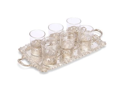 EIN SET AUS SECHS VIKTORIANISCHEN KINDERGELASEN IN