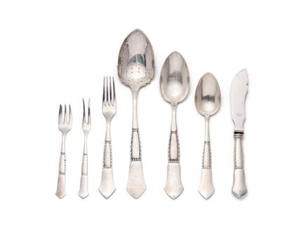 EIN SET DÄNISCHES TISCHSILBER, CARL M. COHR, FREDE