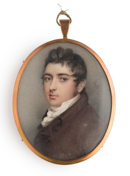 ◉ EINE PORTRAIT-MINIATUR EINES JUNGEN MANNES, VON 