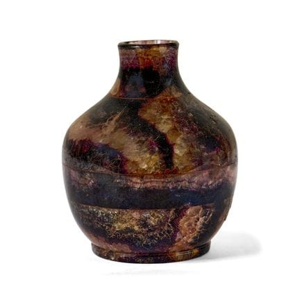 EINE FLASCHENVASE AUS BLUE JOHN AUS DERBYSHIRE, 19