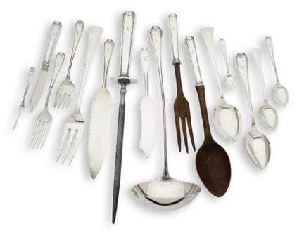 EIN AMERIKANISCHES TISCHSILBER-SERVICE, WHITING MA
