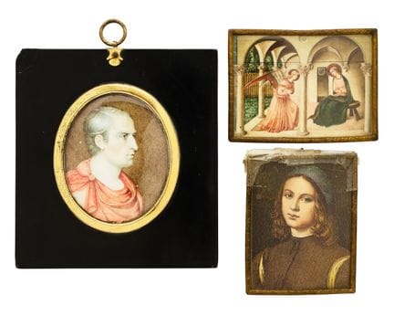 ◉ ZWEI MINIATUREN DER ITALIENISCHEN SCHULE, ENDE D