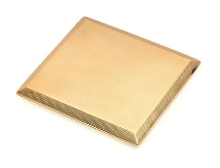 DUNHILL: EIN GOLDENES ZIGARETTENETUI, ALFRED DUNHI