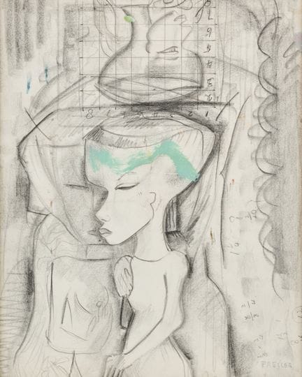 ALEXIS PRELLER (SOUTH AFRICAN 1911-1975) 
STUDY FO