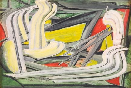 ‡ SALAH TAHER (EGYPTIAN 1911-2006) 
ABSTRACT COMPO