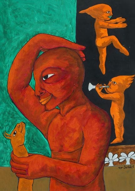 ‡ EVELYN ASHAMALLAH (EGYPTIAN B.1948) 
LURING THE 