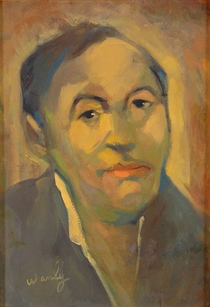 ‡ ADHAM WANLY (EGYPTIAN 1908-1959) 
PORTRAIT OF BA