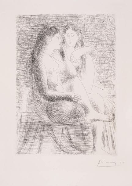 Pablo Picasso (1881-1973)
Deux Nus Assis (Bloch 13
