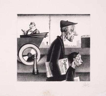 Georg Scholz (1890-1945)
Repartidor de periódicos 