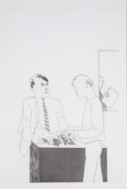 David Hockney (1937-2026)
He Enquired After the Qu