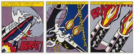 Roy Lichtenstein (1923-1997) after.

As I Opened F