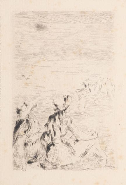 Pierre-Auguste Renoir (1841-1919)
Sur la plage, à 