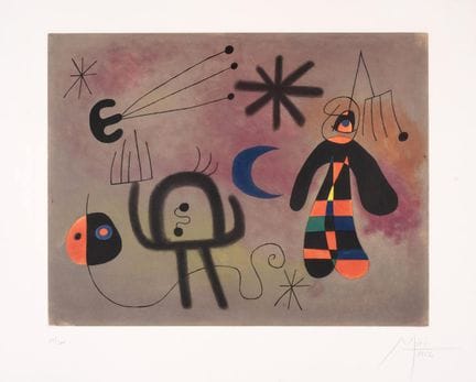 Según Joan Miró (1893-1983).


L'Oiseau Fusée (Mae
