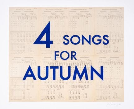 William Kentridge (b.1955)

4 Songs for Autumn

Gi