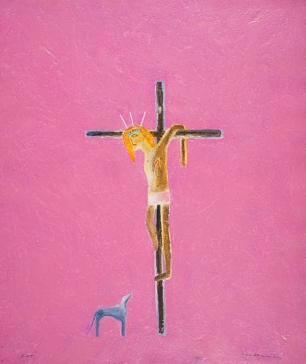 Craigie Aitchison (1926-2009)

Pink Crucifixion (L