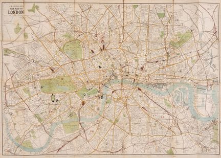 Londres. — « New Plan of London » de W.H. Smith &a