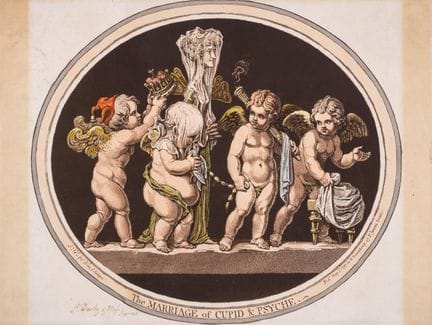 Gillray (James) Le Mariage de Cupidon et de Psyché