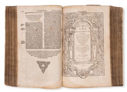 Holinshed (Raphael) Il primo e il secondo volume d