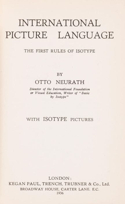 Neurath (Otto), « International Picture Language »