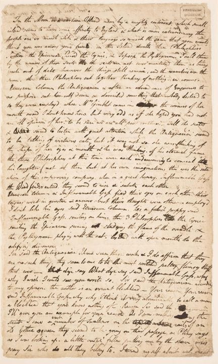 Blake (William), *An Island in the Moon*, exemplai
