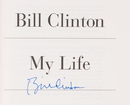 Clinton (Bill), *My Life*, première édition, signé