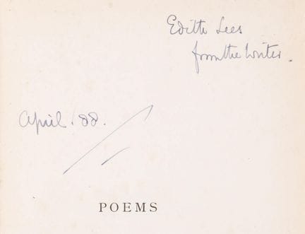 Brooke (Stopford A.), *Poèmes*, première édition, 