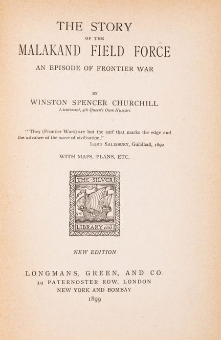 Churchill (Sir Winston Spencer), *The River War*, 