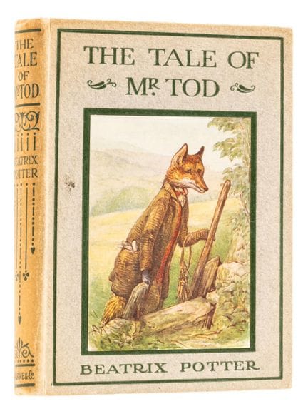 Potter (Beatrix) *The Tale of Mr. Tod*, première é