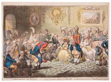 Gillray (James), «L’Assemblée Nationale, o Gran Re