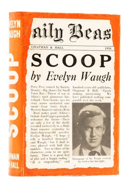 Waugh (Evelyn) *Scoop*, prima edizione, esemplare 