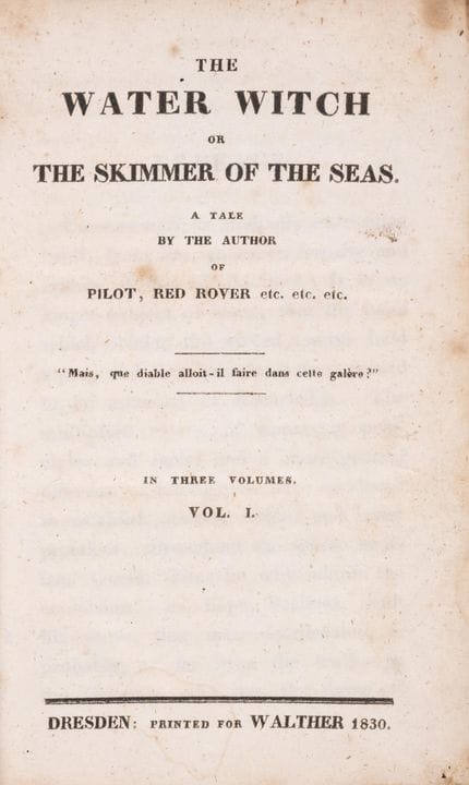Cooper (James Fenimore) The Water Witch; or the Sk