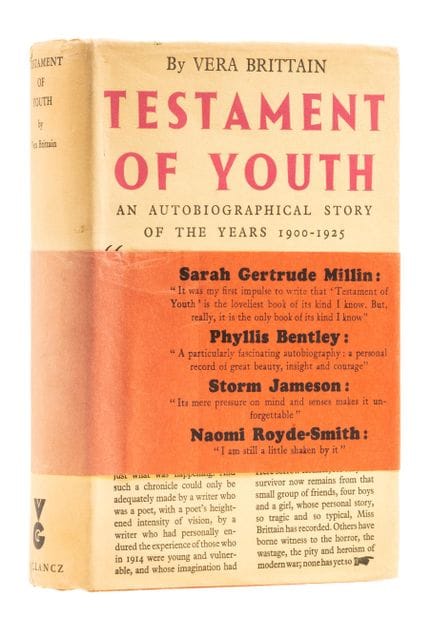 Brittain (Vera), *Testament of Youth*, prima edizi