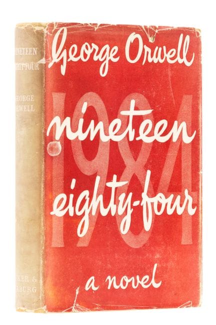 Orwell (George) 1984, prima edizione, leggera pieg