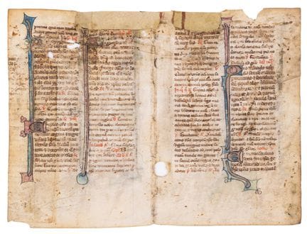 Recueil de 23 feuillets et extraits de manuscrits 