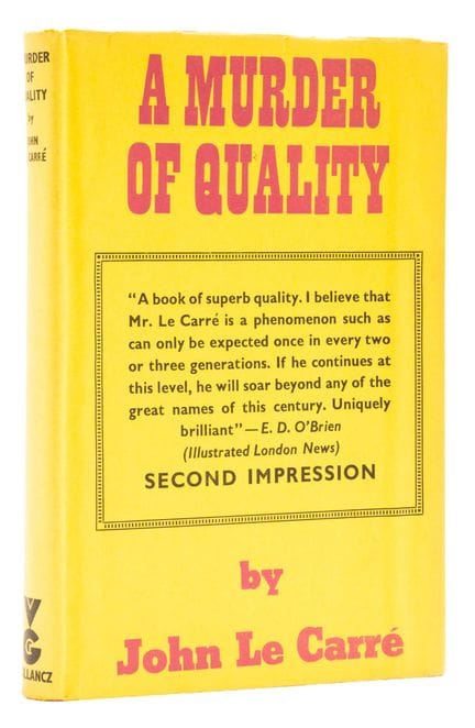Le Carré (John) *A Murder of Quality*, prima edizi