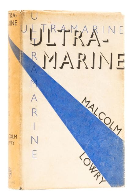 Lowry (Malcolm) *Ultramarine*, prima edizione, car