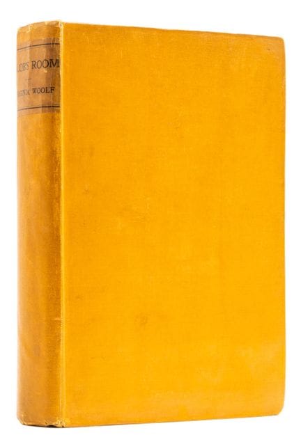 Woolf (Virginia), *Jacob's Room*, prima edizione, 